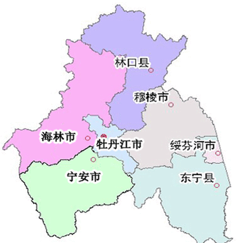 牡丹江地图